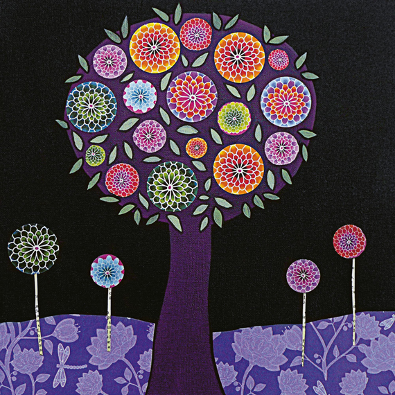Art Print - Purple Tree